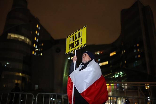 Protest pod siedzibą TVP