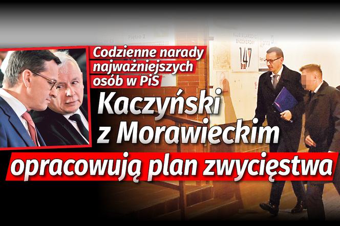 Kaczyński z Morawieckim opracowują plan zwycięstwa 