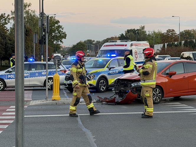 Dachowanie radiowozu. Bielany