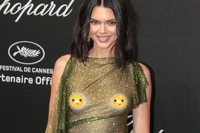 Kendall Jenner w Cannes bez stanika 