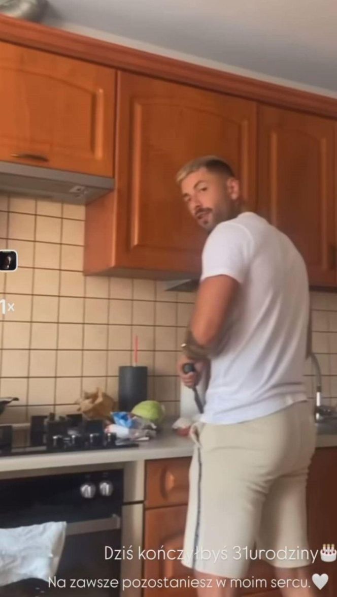 Jez z "Warsaw Shore" skończyłby 31 lat. Ukochana upamiętniła go w wyjątkowy sposób. Te filmiki chwytają za serce