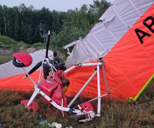 Motolotnia runęła na ziemię. Pilot w stanie ciężkim