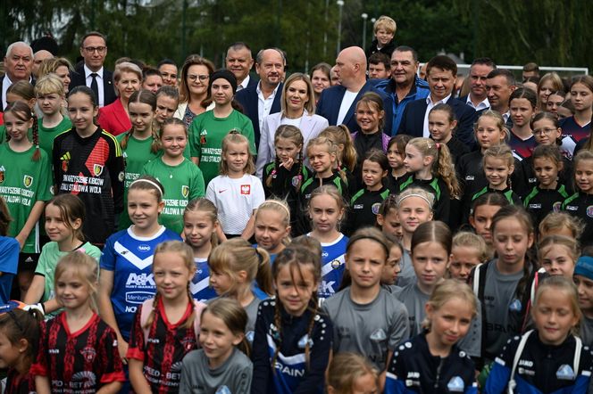 Marta Nawrocka na festiwalu piłki kobiecej