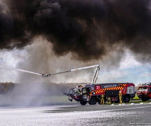 Wrocław. Ćwiczenia na terenie Portu Lotniczego im. Mikołaja Kopernika [ZDJĘCIA].