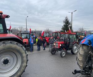Protest rolników w Nowym Sączu 