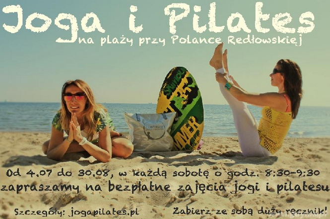 W każdą wakacyjną sobotę w Gdyni joga i pilates na plaży i bieg na 5 kilometrów.