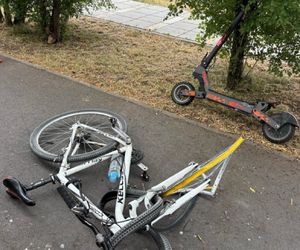 Wypadek w Starachowicach. 16-letni kierowca hulajnogi zabrany do szpitala