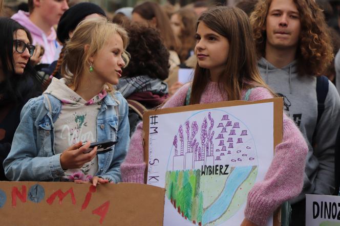 Młodzieżowy Strajk Klimatyczny w Toruniu. Protestowali przeciwko rządowi i korporacjom