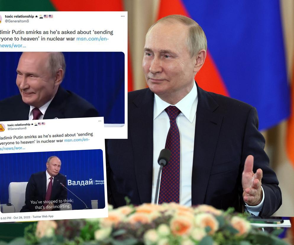 Putin żartuje z nuklearnej apokalipsy! Ne mógł przestać chichotać