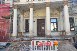 Remont frontu budynku Miejskiej Biblioteki Publicznej