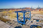 Na placu budowy terminala Baltic Hub T3 pojawiły się już ogromne suwnice