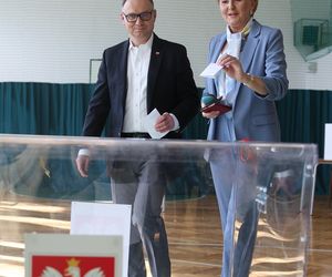 Głosowanie Andrzeja i Agaty Dudów 