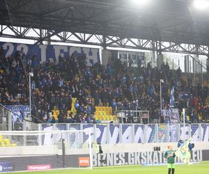 Kibice na meczu GKS Katowice - Lech Poznań