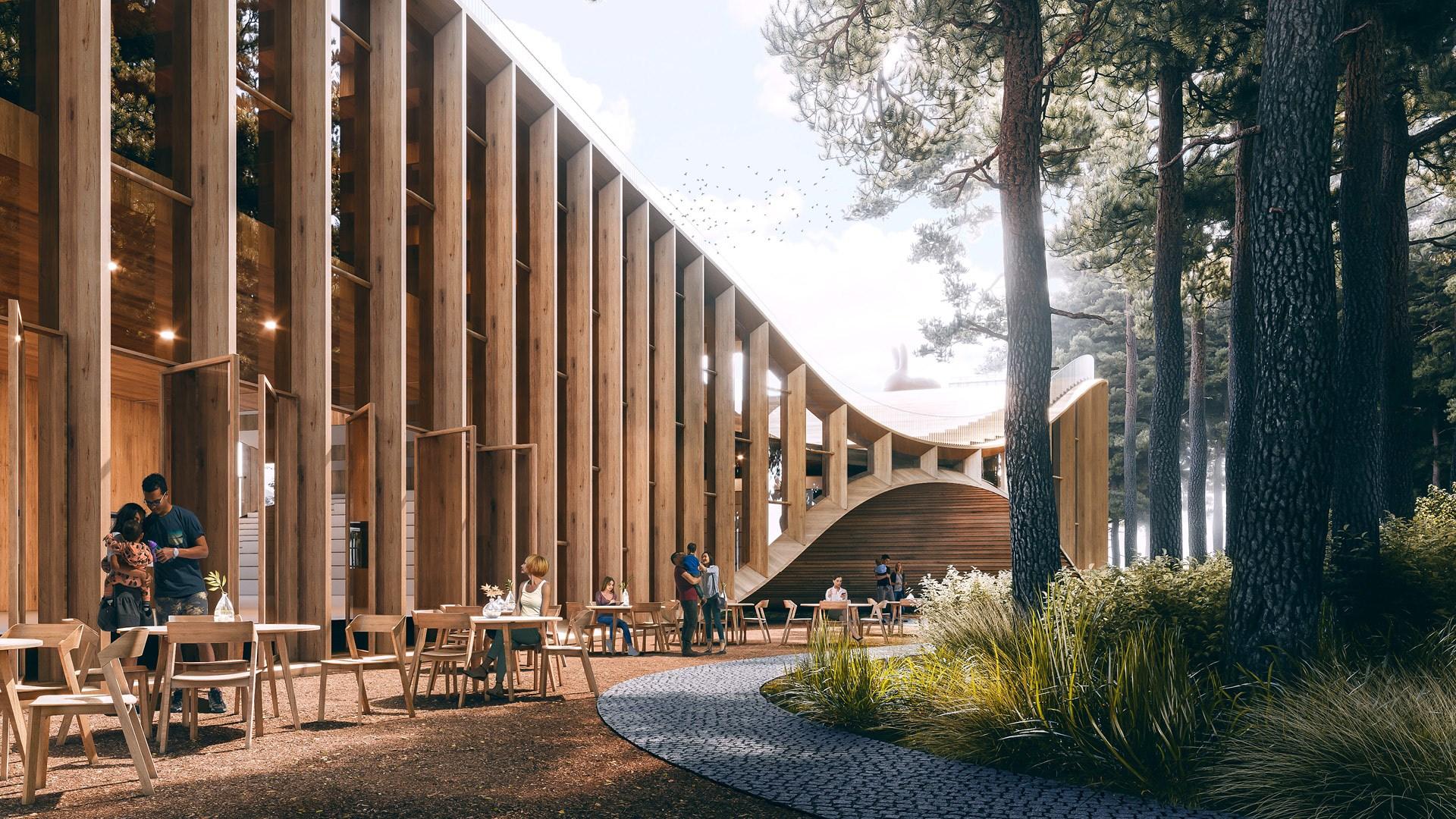 Wyniki konkursu na projekt biblioteki i przedszkola w Józefowie