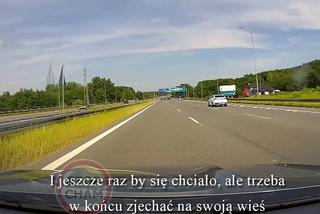 Autostrada A4. Drogowy szeryf filmuje własne wykroczenie