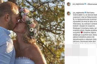 Borys Szyc spędził rocznicę ślubu na protestach