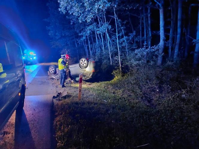 Dachowanie na drodze Starachowice - Rzepin