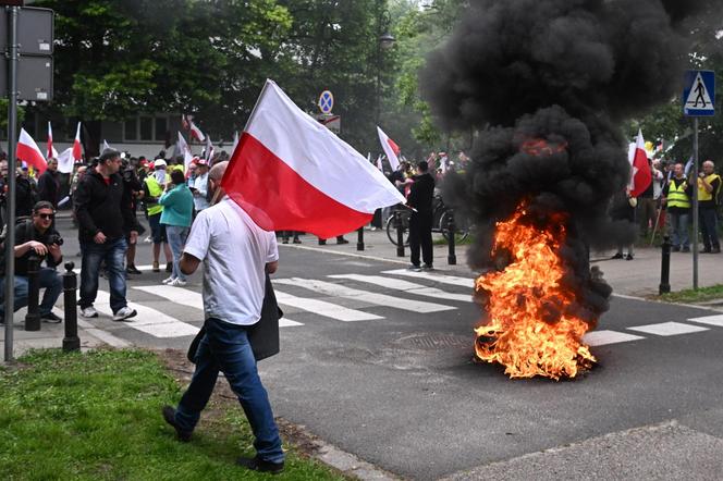 Protest w Warszawie 