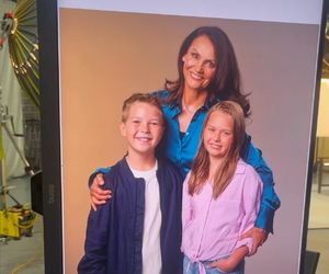 M jak miłość nowy sezon sesja zdjęciowa. Aleksandra (Małgorzata Pieczyńska), Maja (Laura Jankowska), Szymek (Staś Szczypiński)