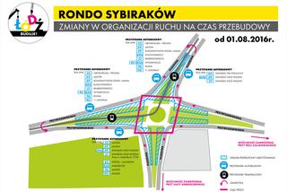 Zmiany w organizacji na rondzie Sybiraków