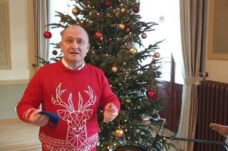 Sweter świąteczny prezydenta Szczecina