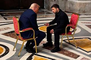 Zełenski spotkał się z Trumpem, Macronem i Starmerem. Zdjęcie obiega media