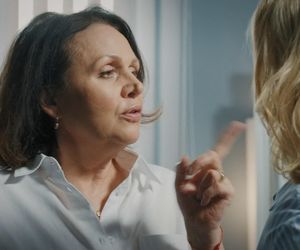 M jak miłość, odcinek 1851. Judyta (Paulina Chruściel), Marysia (Małgorzata Pieńkowska)