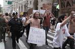 USA. Protesty w Nowym Jorku przeciwko Wall Street, bogaczom, wielkim korporacjom i nierównościom społecznym