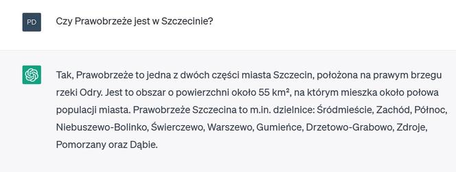 Chat GPT o Szczecinie 