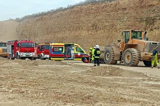 Poważny wypadek w Kopalni Dolomitu. Lądował helikopter LPR