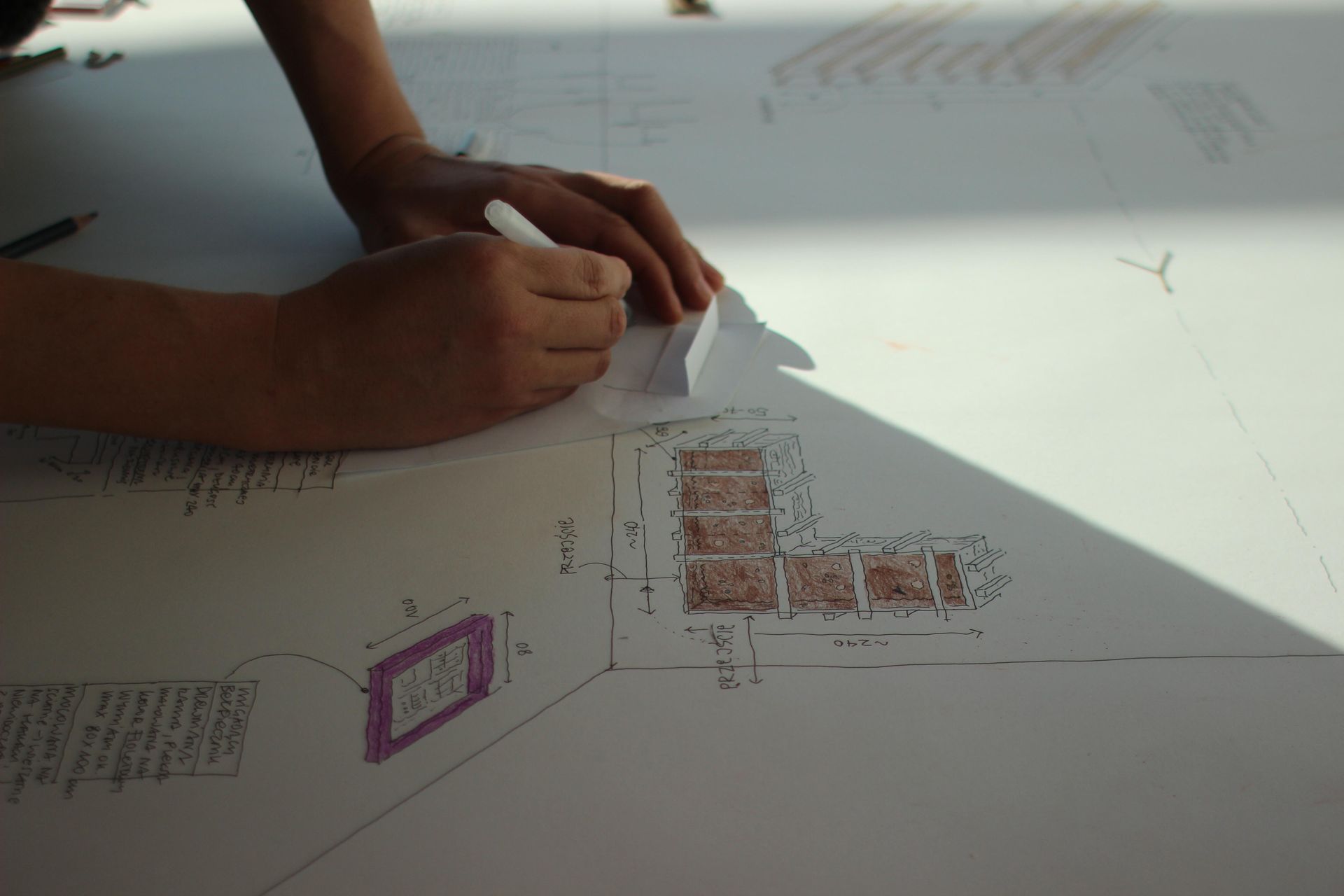 „Lary i penaty...”, proces pracy