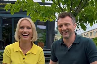 M jak miłość na planie. Dorota (Iwona Rejzner), Bartek (Arkadiusz Smoleński) 