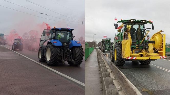 Trwa protest rolników w woj. lubelskim. Blokady są w wielu miejscach w regionie [DUŻO ZDJĘĆ]