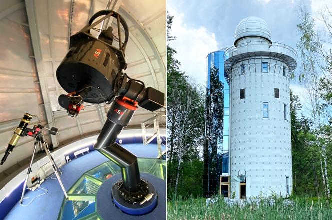 Obserwatorium astronomiczne na terenie kampusu uniwersyteckiego w Białymstoku
