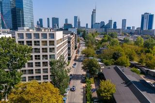 Osiedle 19. Dzielnica (Warszawa, Wola) pracowni JEMS - zdjęcia z drona