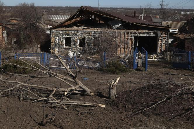 Orichiw w obwodzie zaporoskim na Ukrainie po ataku Rosjan