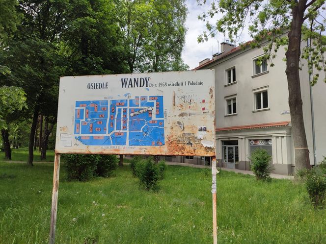 Os. Wandy, Nowa Huta, Kraków. Plan osiedla