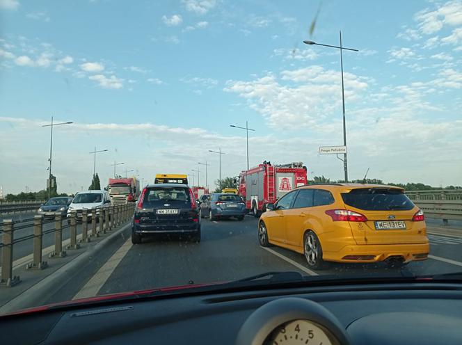 Utrudnienia po wypadku na Moście Łazienkowskim
