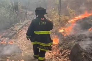 USA: Pożar trawi park na Manhattanie!