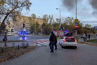 Pożar przy Żwirki i Wigury