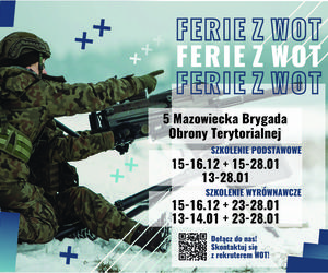 5 Mazowiecka Brygada Obrony Terytorialnej zachęca do spędzenia ferii w koszarach