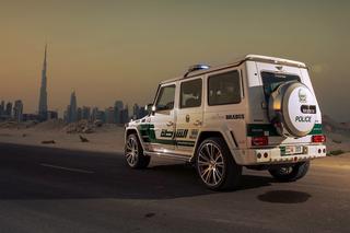 Mercedes G63 AMG Brabus - radiowóz w Dubaju