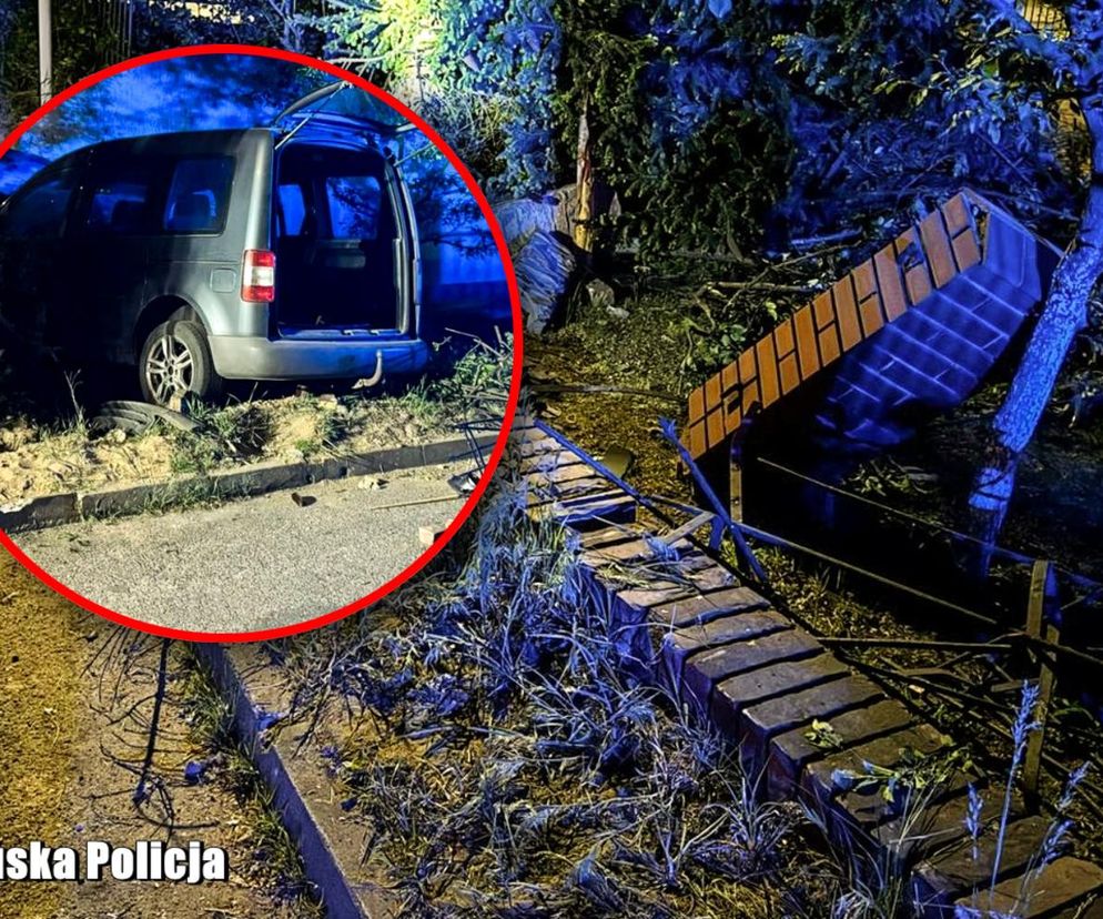 Pijany kierowca wjechał w budynek