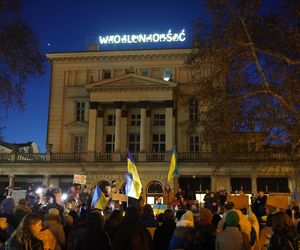 Manifestacja na trzecią rocznicę inwazji na Ukrainę. Razem przeciw wojnie