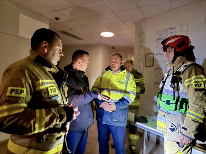 Pożar sortowni odpadów w Elblągu