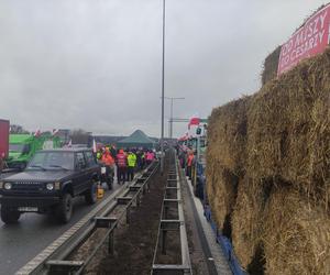 Protest rolników w Elblągu na S7