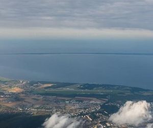 Pilot uchwycił na zdjęciu teren budowy w Choczewie