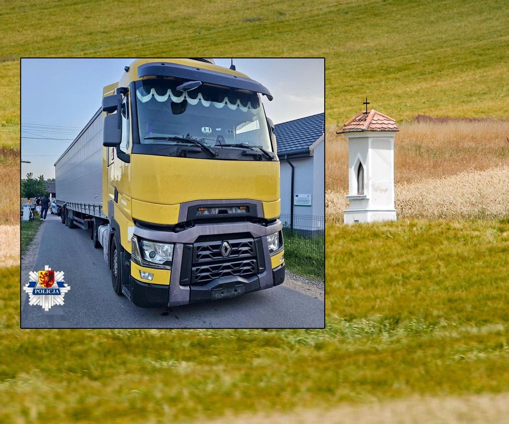 Dla tego obcokrajowca nie ma żadnej świętości! Upił się i wjechał w kapliczkę!