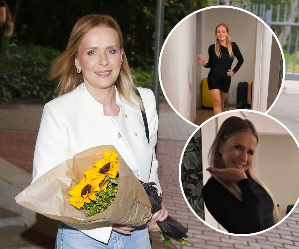 Aneta Zając znika w oczach! Odsłoniła zgrabne nogi w obcisłej małej czarnej!