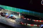 Wypadke na S7. Wjechał na remontowaną drogę. Wielka ciężarówka runęła na bok